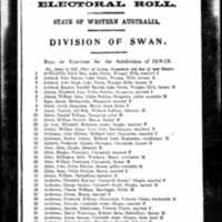 1912 Commonwealth Electoral Roll