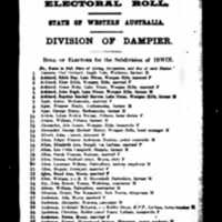 1921 Commonwealth Electoral Roll