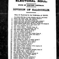 1925 (1) Commonwealth Electoral Roll